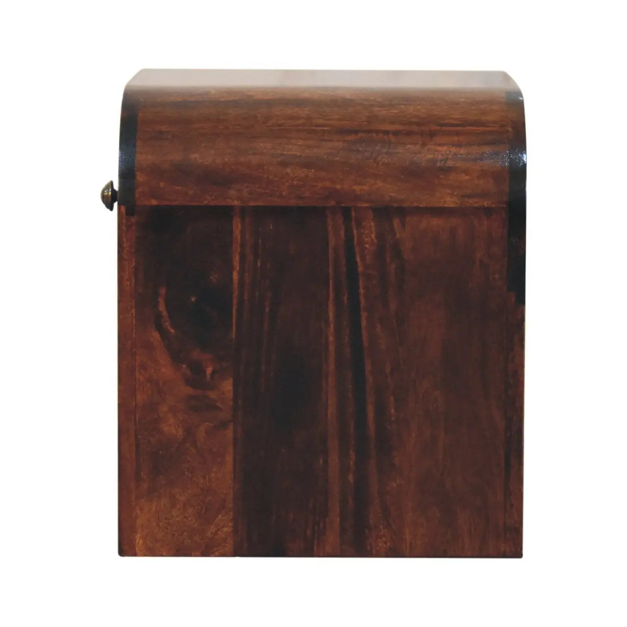 16" Walnut Solid Wood One Drawer Nightstand Homeroots Bed & Bath