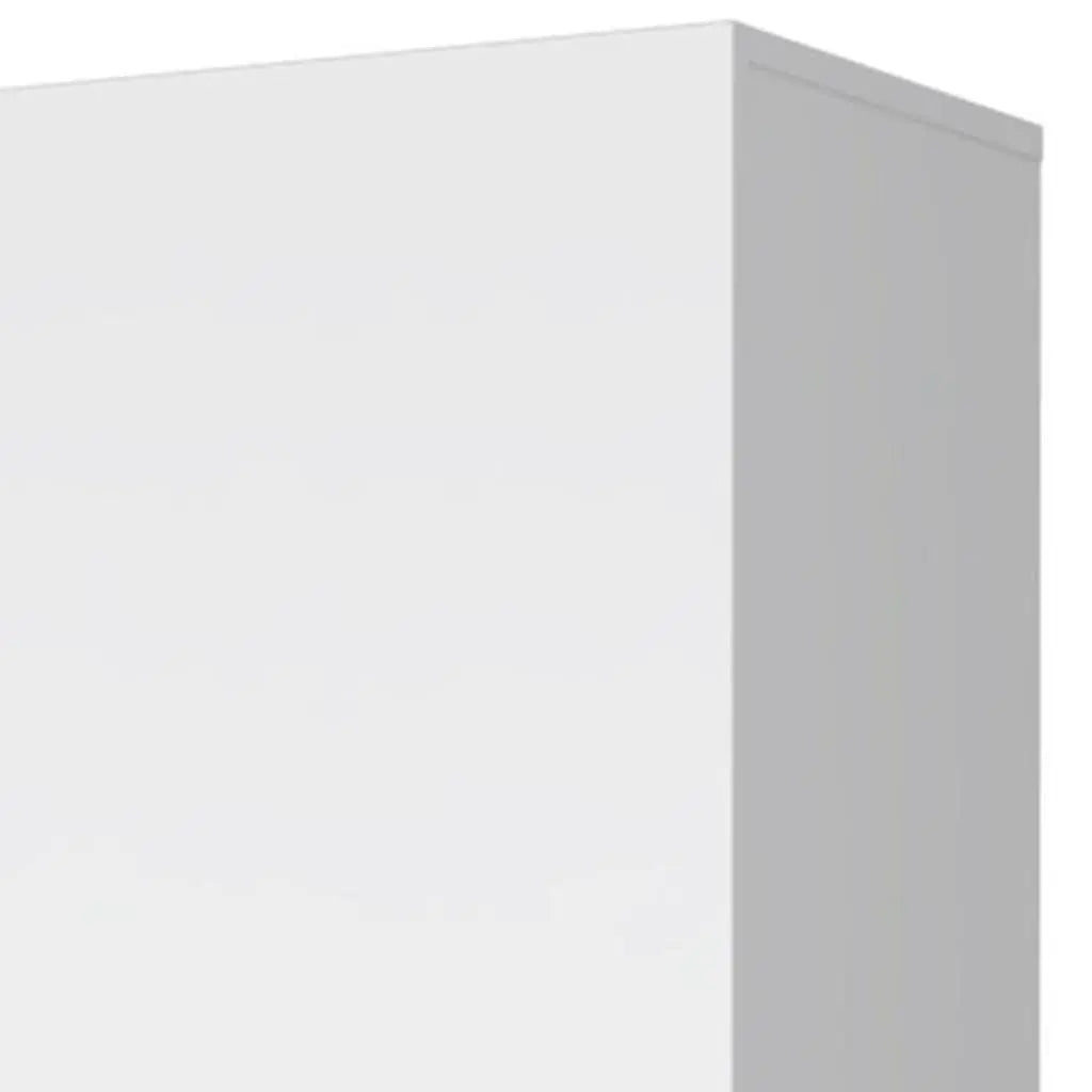 16" White Accent Cabinet With Four Shelves Homeroots Bed & Bath