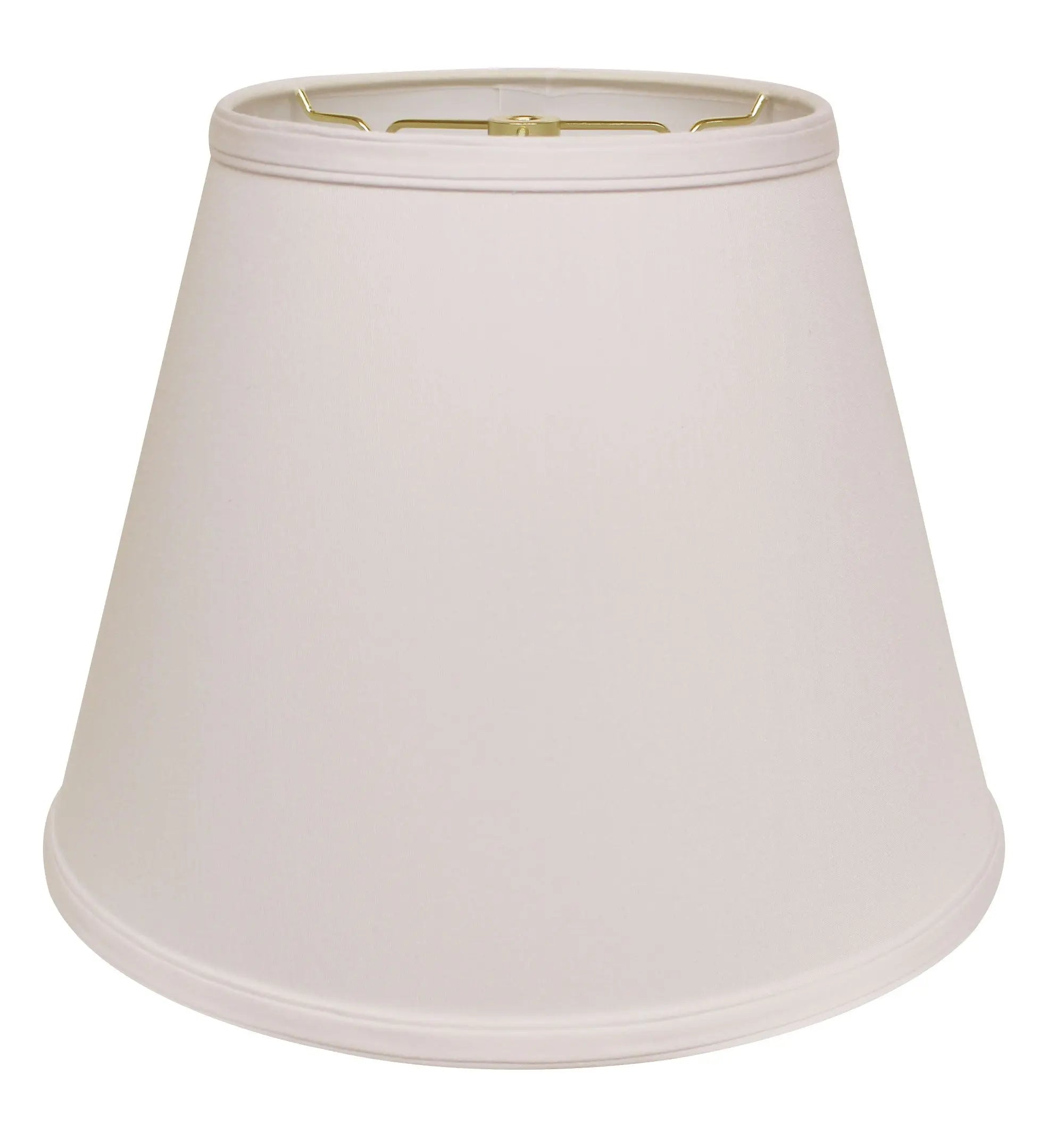 16" White Empire Deep Slanted No Slub Lampshade Homeroots Lighting