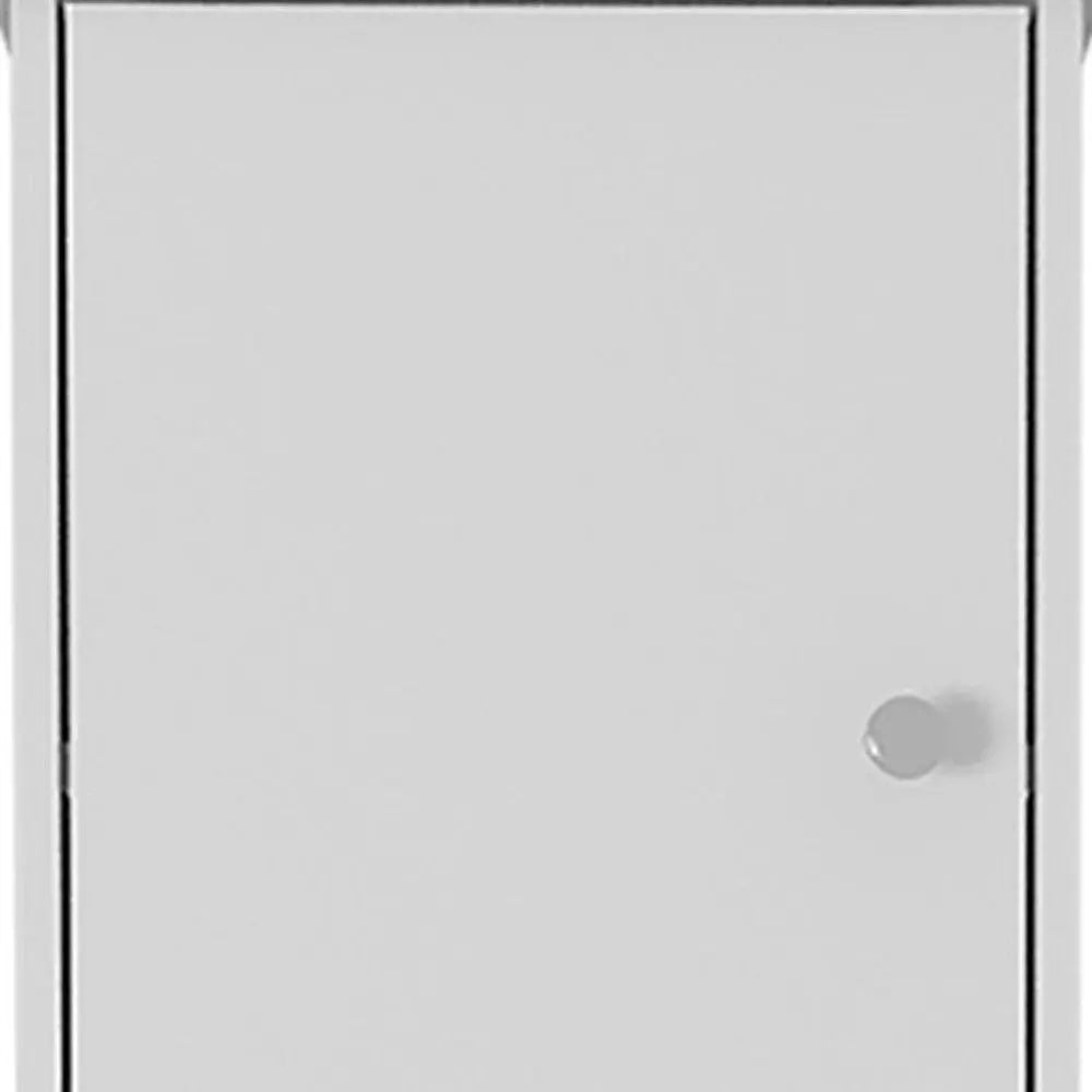 16" White Wood Accent Cabinet With Two Doors Homeroots Kitchen & Dining