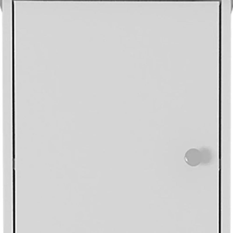 16" White Wood Accent Cabinet With Two Doors Homeroots Kitchen & Dining