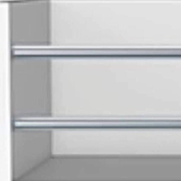 16" White Wood Bar Cart Homeroots Kitchen & Dining