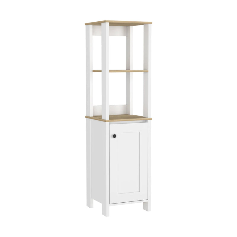 16" White Wood Freestanding Single Door Bathroom Vanity Homeroots Bed & Bath