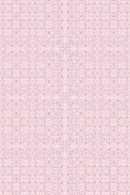Rose indoor/outdoor floor covering with repeating geometric pattern