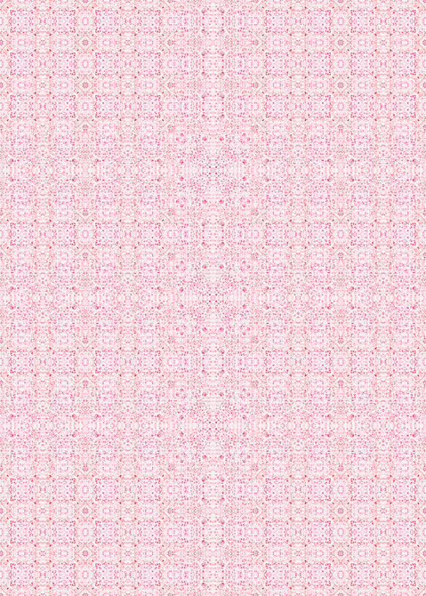 Rose indoor/outdoor floor covering with dense floral geometric repeat