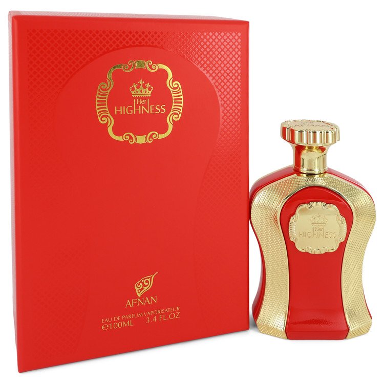 Her Highness by Afnan Eau De Parfum Spray 3.4 oz for Women Red