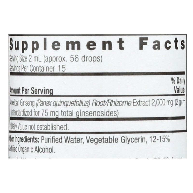 Nature's Answer - American Ginseng Root - 1 Fl Oz - Eco-Friendly Home & Grocery