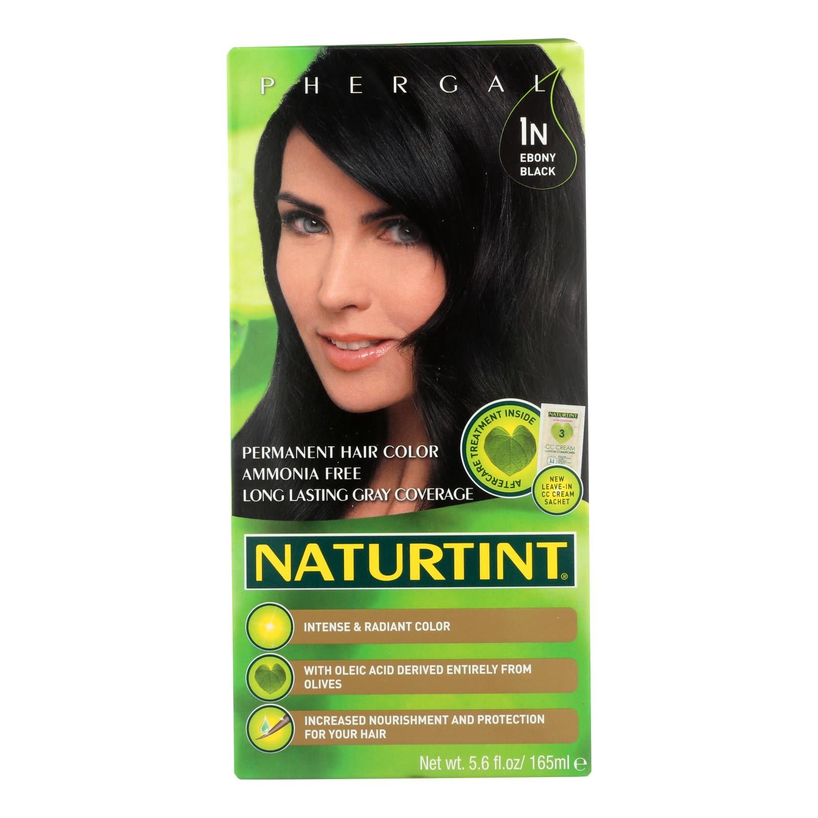 Naturtint Hair Color - Permanent - 1n - Ebony Black - 5.28 Oz - GreatEagleInc