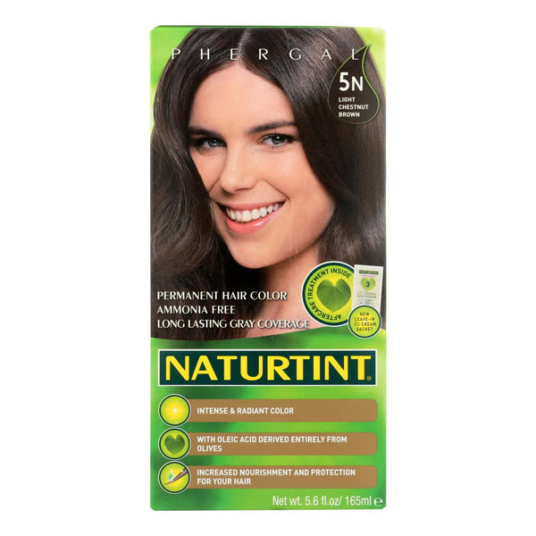 Naturtint Hair Color - Permanent - 5n - Light Chestnut Brown - 5.28 Oz - Eco-Friendly Home & Grocery