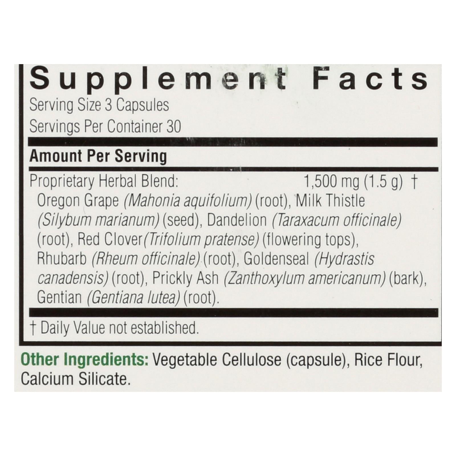 Nature's Answer - Liver Support - 90 Vegetarian Capsules - Eco-Friendly Home & Grocery