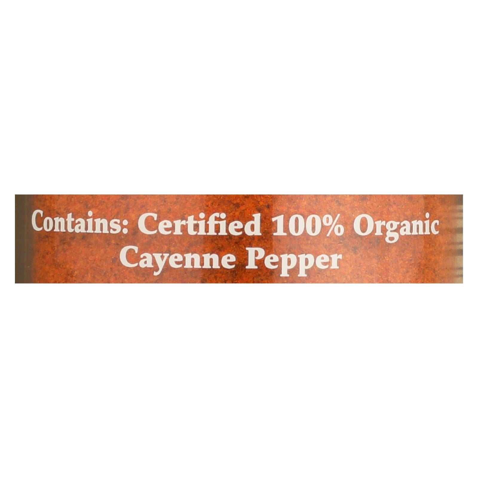 Morton And Bassett Organic Cayenne Pepper - Cayenne Pepper - Case Of 3 - 2 Oz. - GreatEagleInc