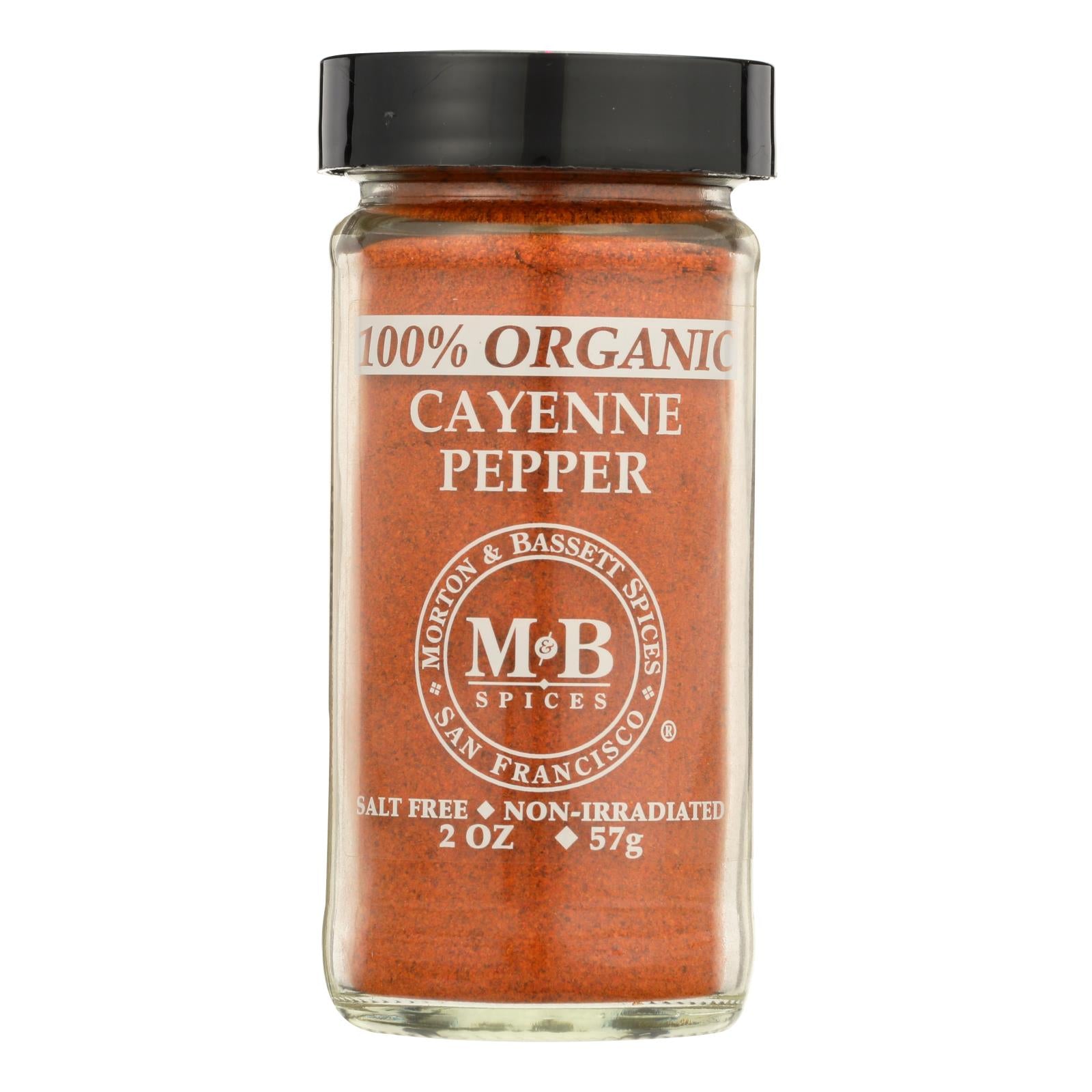 Morton And Bassett Organic Cayenne Pepper - Cayenne Pepper - Case Of 3 - 2 Oz. - GreatEagleInc