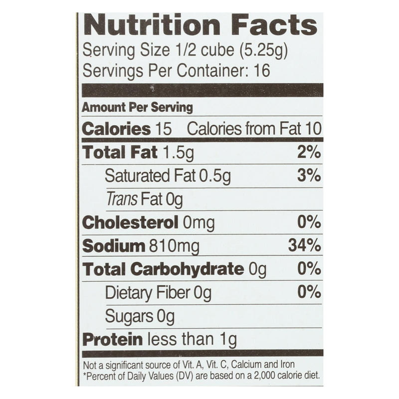 Edwards And Sons Natural Bouillon Cubes - Not Chick N - 2.5 Oz - Case Of 12 - Eco-Friendly Home & Grocery