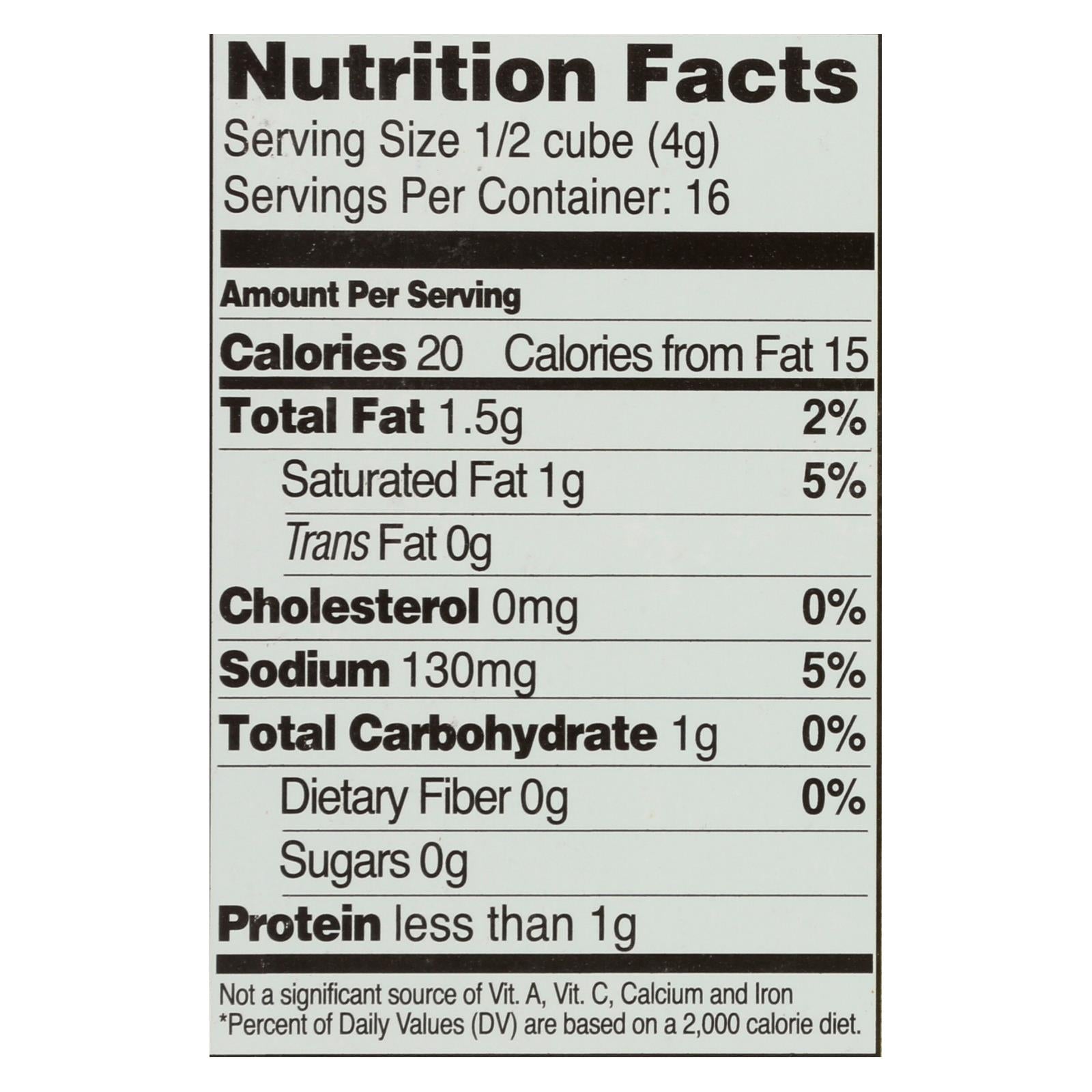 Edwards And Sons Natural Bouillon Cubes - Veggie - Low Sodium - 2.2 Oz - Case Of 12 - GreatEagleInc