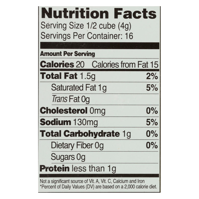 Edwards And Sons Natural Bouillon Cubes - Veggie - Low Sodium - 2.2 Oz - Case Of 12 - GreatEagleInc