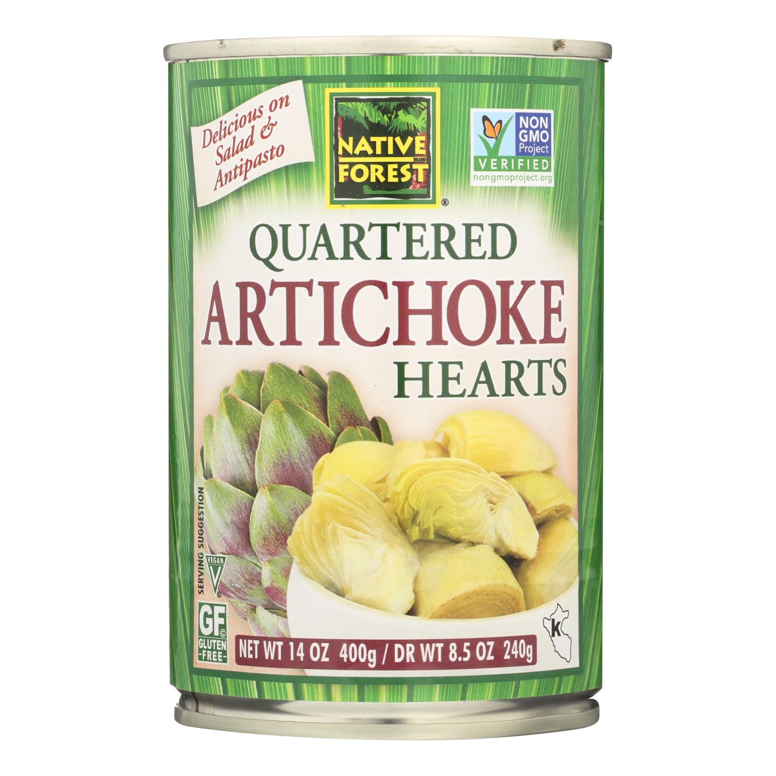 Native Forest Quartered Artichoke Hearts - Case Of 6 - 14 Oz. - GreatEagleInc