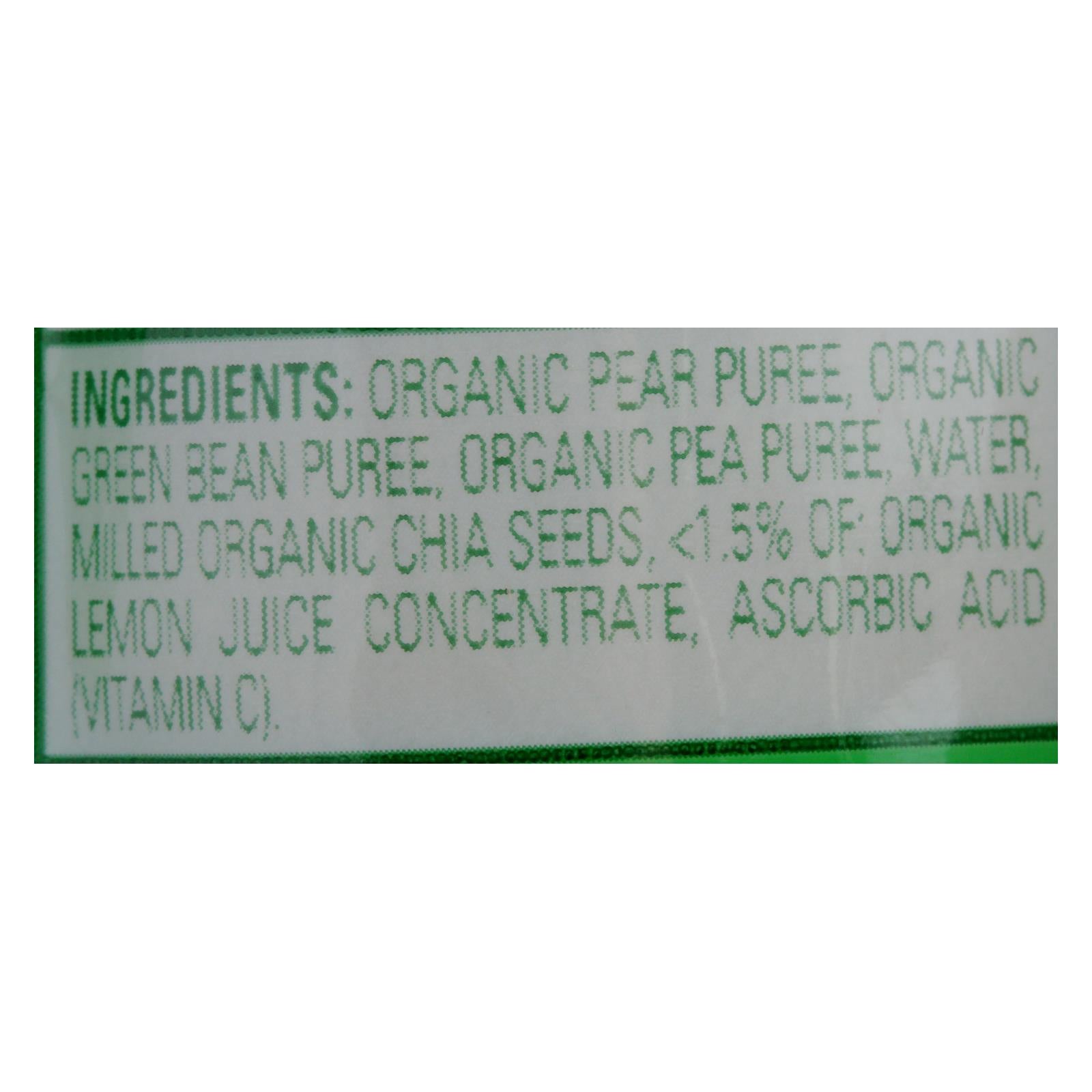 Happy Tot Toddler Food - Organic - Stage 4 - Green Beans Pear And Pea - 4.22 Oz - Case Of 16 - GreatEagleInc