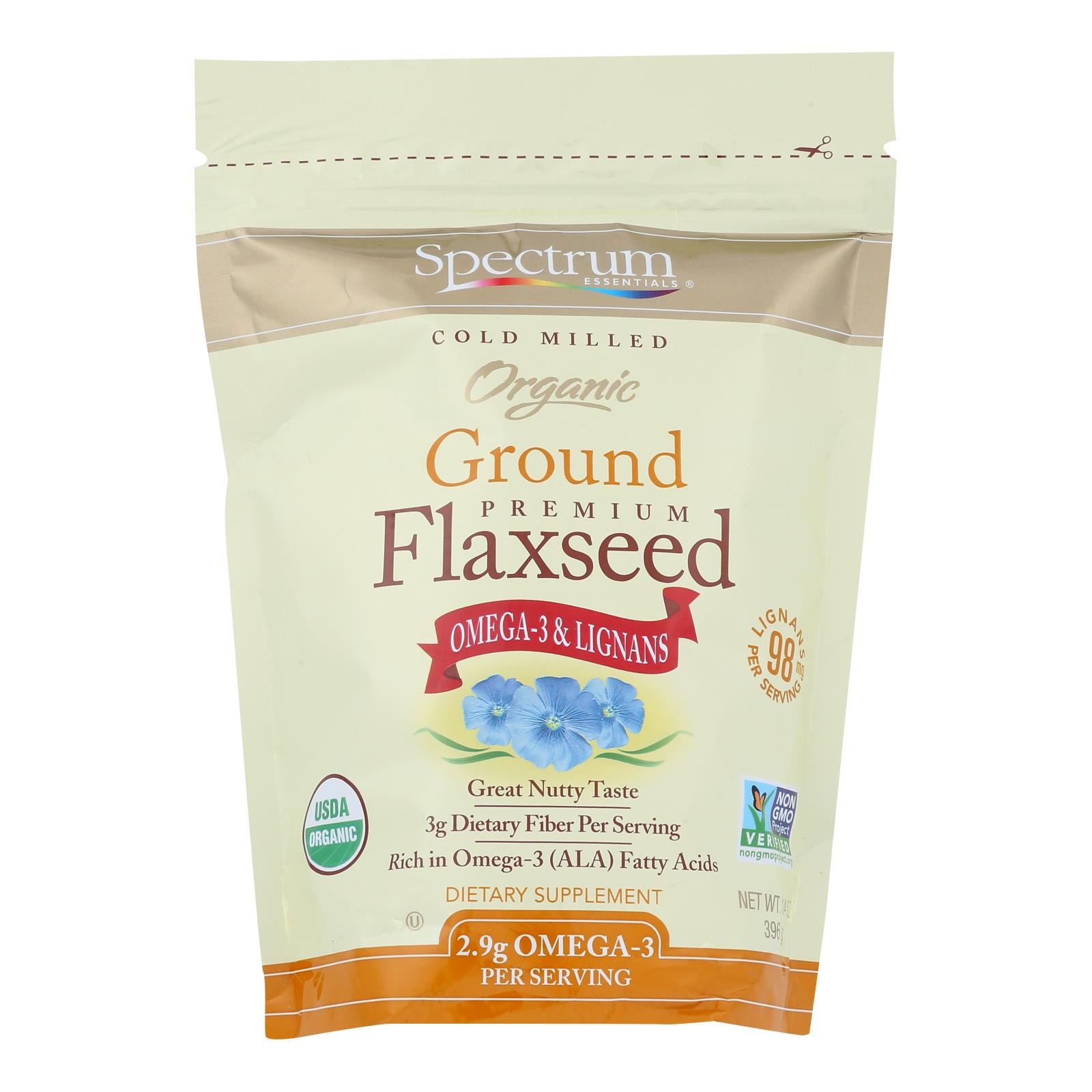 Spectrum Essentials Organic Ground Flaxseed - 14 Oz - GreatEagleInc