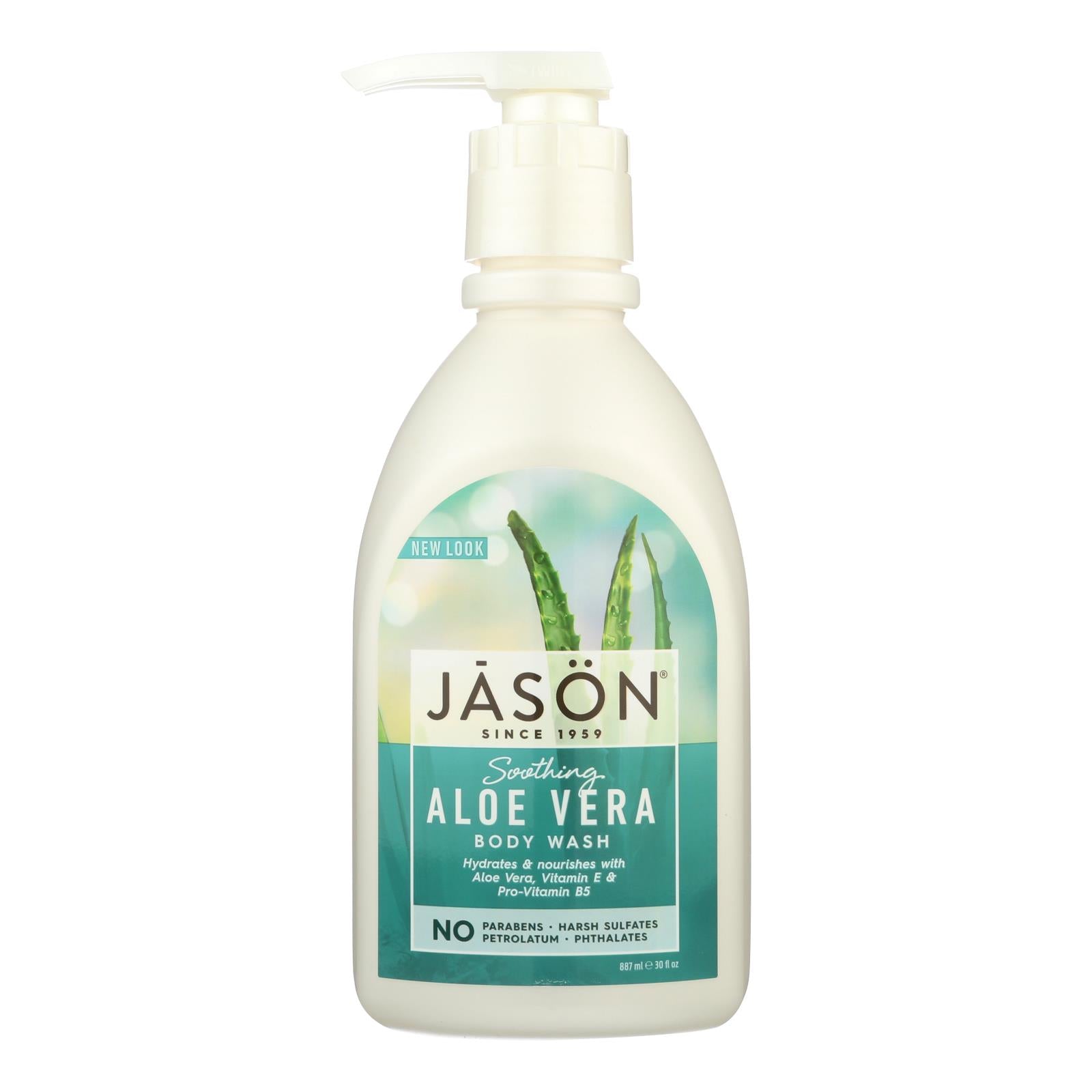 Jason Body Wash Pure Natural Soothing Aloe Vera - 30 Fl Oz - GreatEagleInc