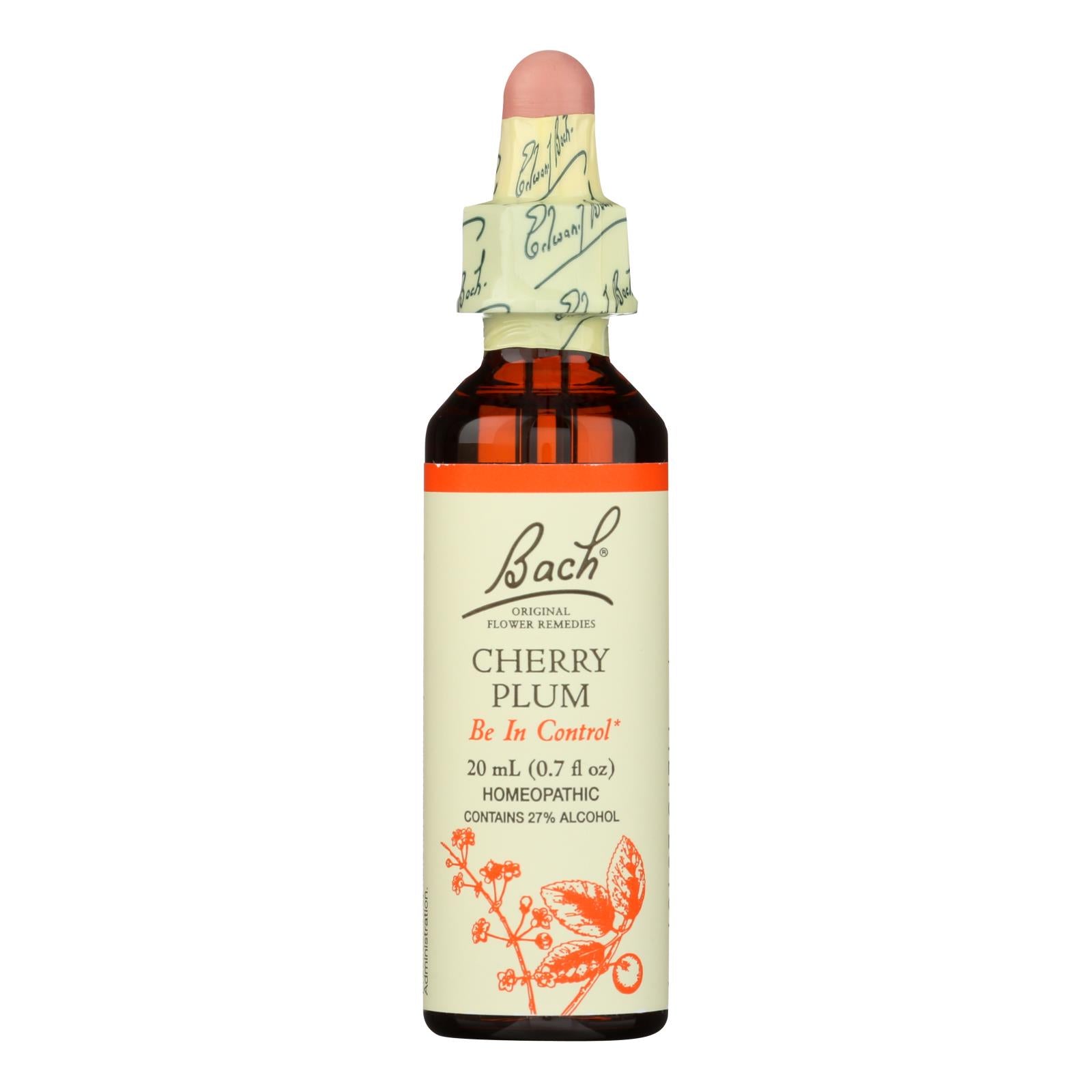 Bach Flower Remedies Essence Cherry Plum - 0.7 Fl Oz - GreatEagleInc