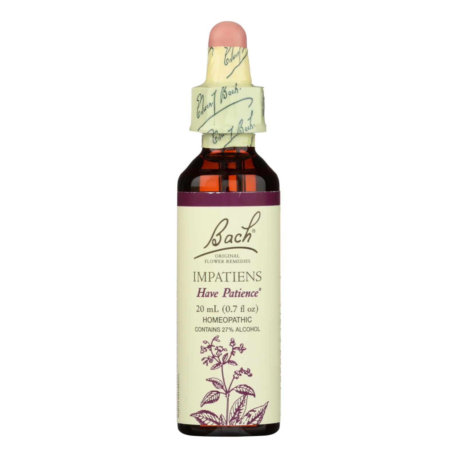 Bach Flower Remedies Essence Impatiens - 0.7 Fl Oz - GreatEagleInc