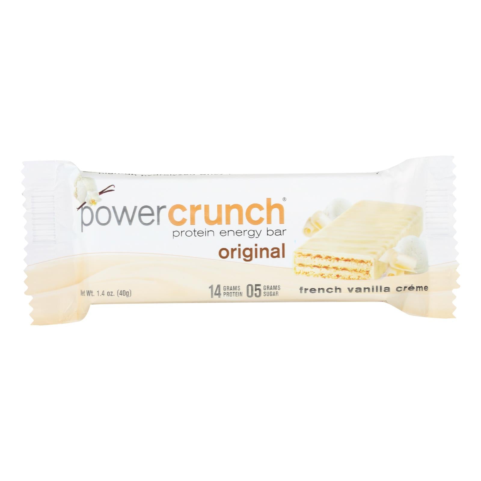 Power Crunch Bar - French Vanilla Cream - Case Of 12 - 1.4 Oz - GreatEagleInc