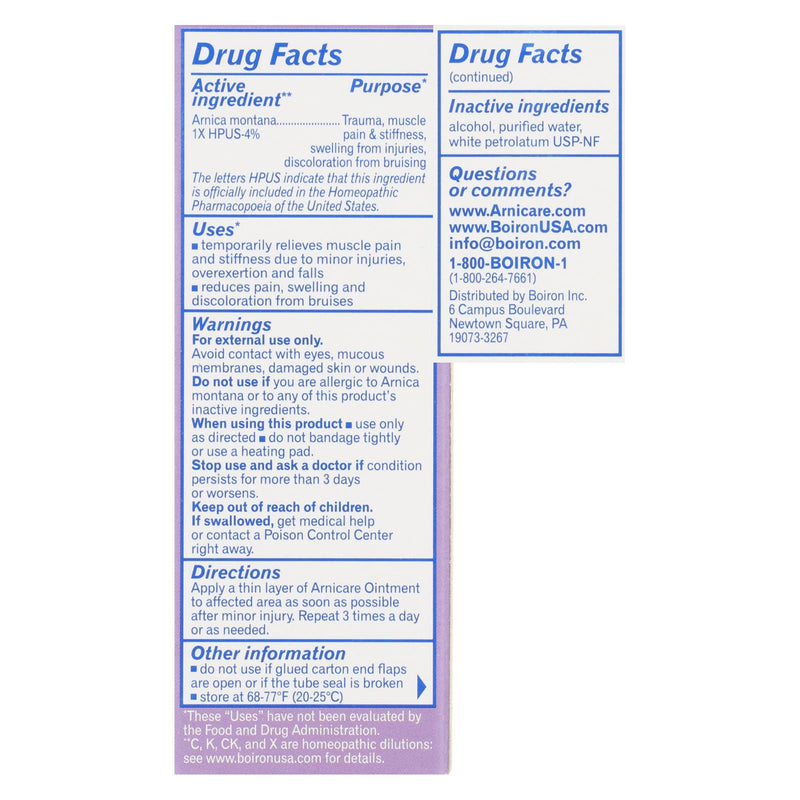 Boiron - Arnica Ointment - 1 Oz - GreatEagleInc