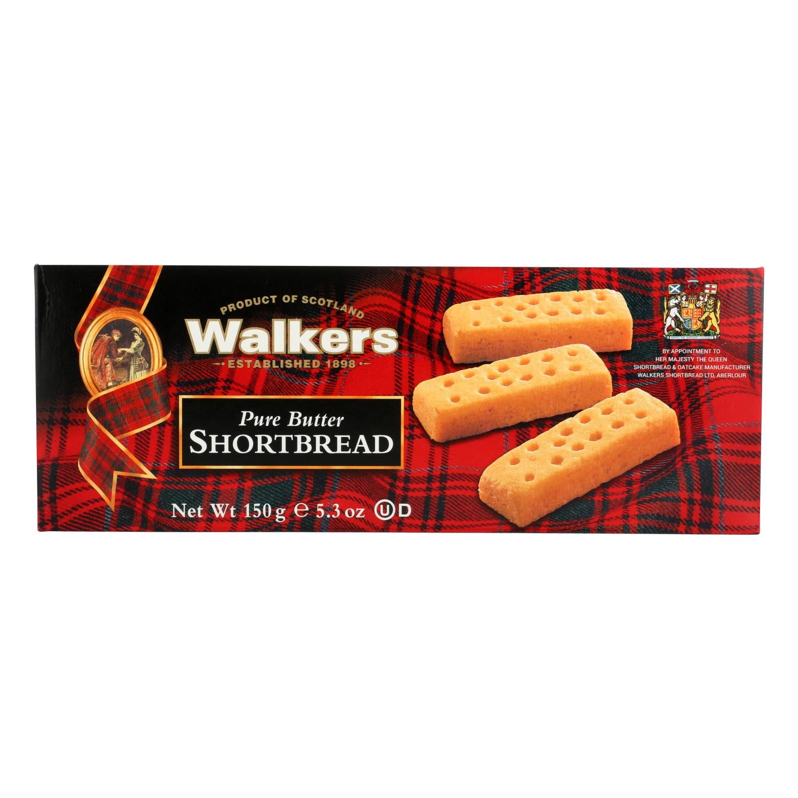 Walkers Shortbread - Pure Butter Fingers - Case Of 12 - 5.3 Oz. - GreatEagleInc