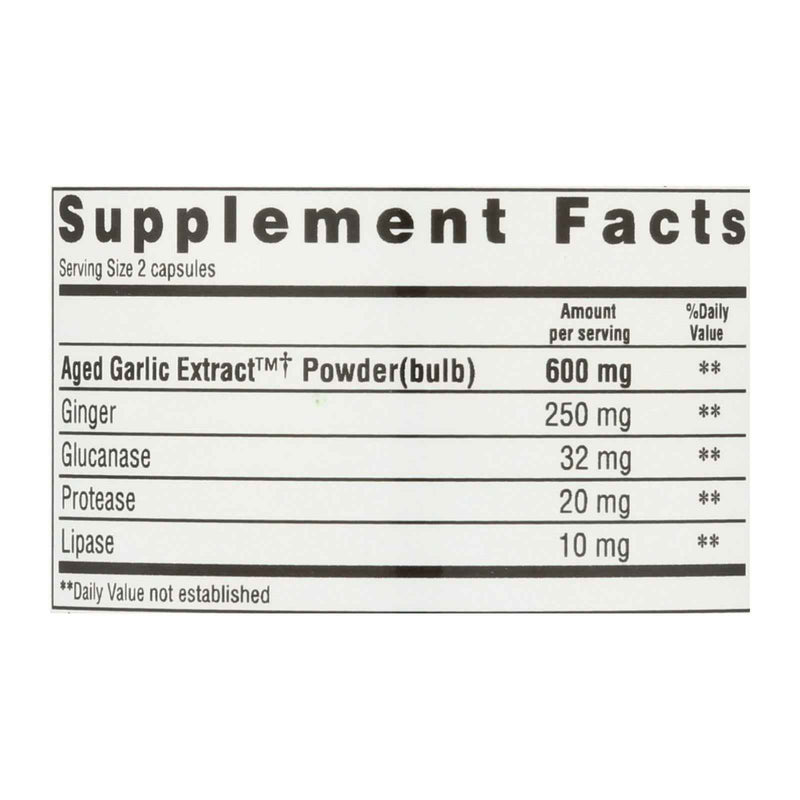 Kyolic - Aged Garlic Extract Candida Cleanse And Digestion Formula 102 - 100 Vegetarian Capsules