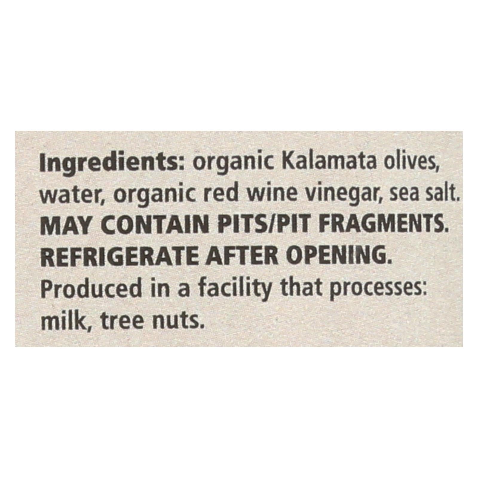 Divina - Organic Pitted Kalamata Olives - Case Of 6 - 6 Oz. - GreatEagleInc