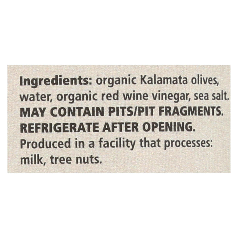 Divina - Organic Pitted Kalamata Olives - Case Of 6 - 6 Oz. - GreatEagleInc