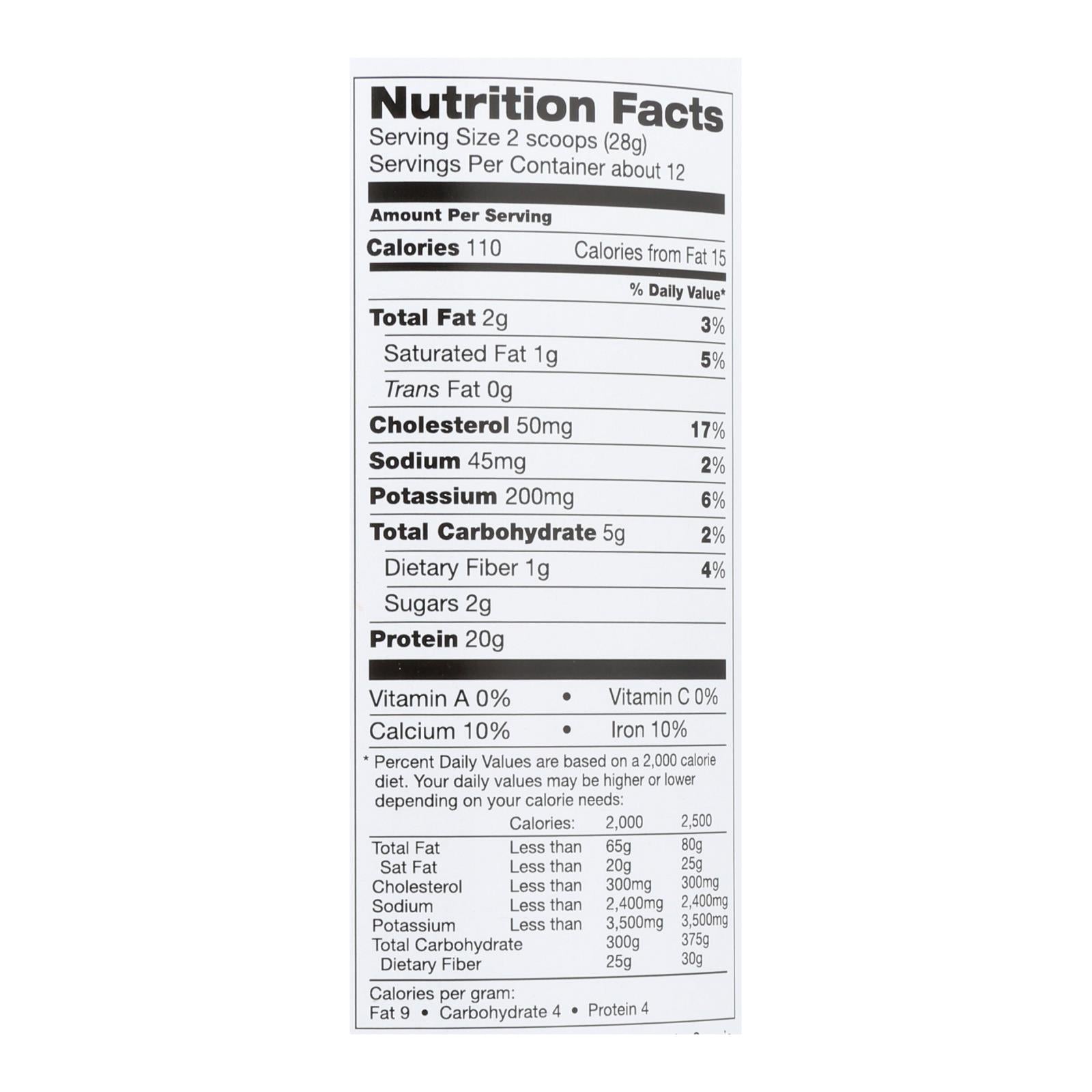 Tera's Whey Protein - Rbgh Free - Fair Trade Dark Chocolate - 12 Oz - GreatEagleInc