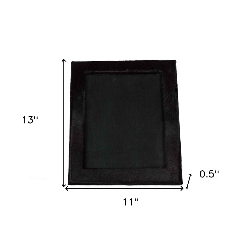11" X 13" Black  Cowhide   8" X 10" Picture Frame