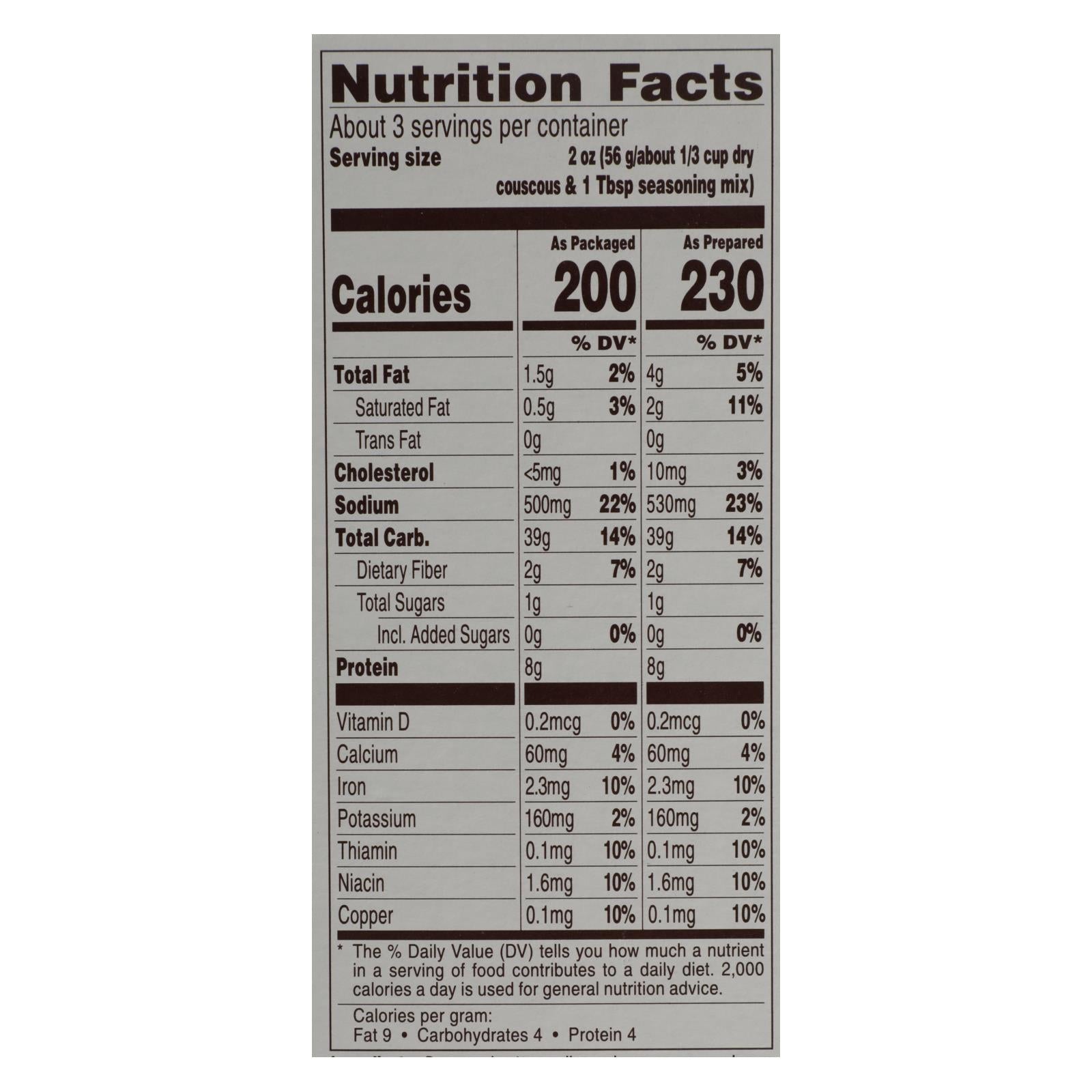 Near East Couscous Mix - Parmesan - Case Of 12 - 5.9 Oz. - GreatEagleInc