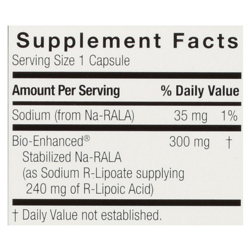Genceutic Naturals R-lipoic Acid Plus - 300 Mg - 60 Vcaps - Eco-Friendly Home & Grocery