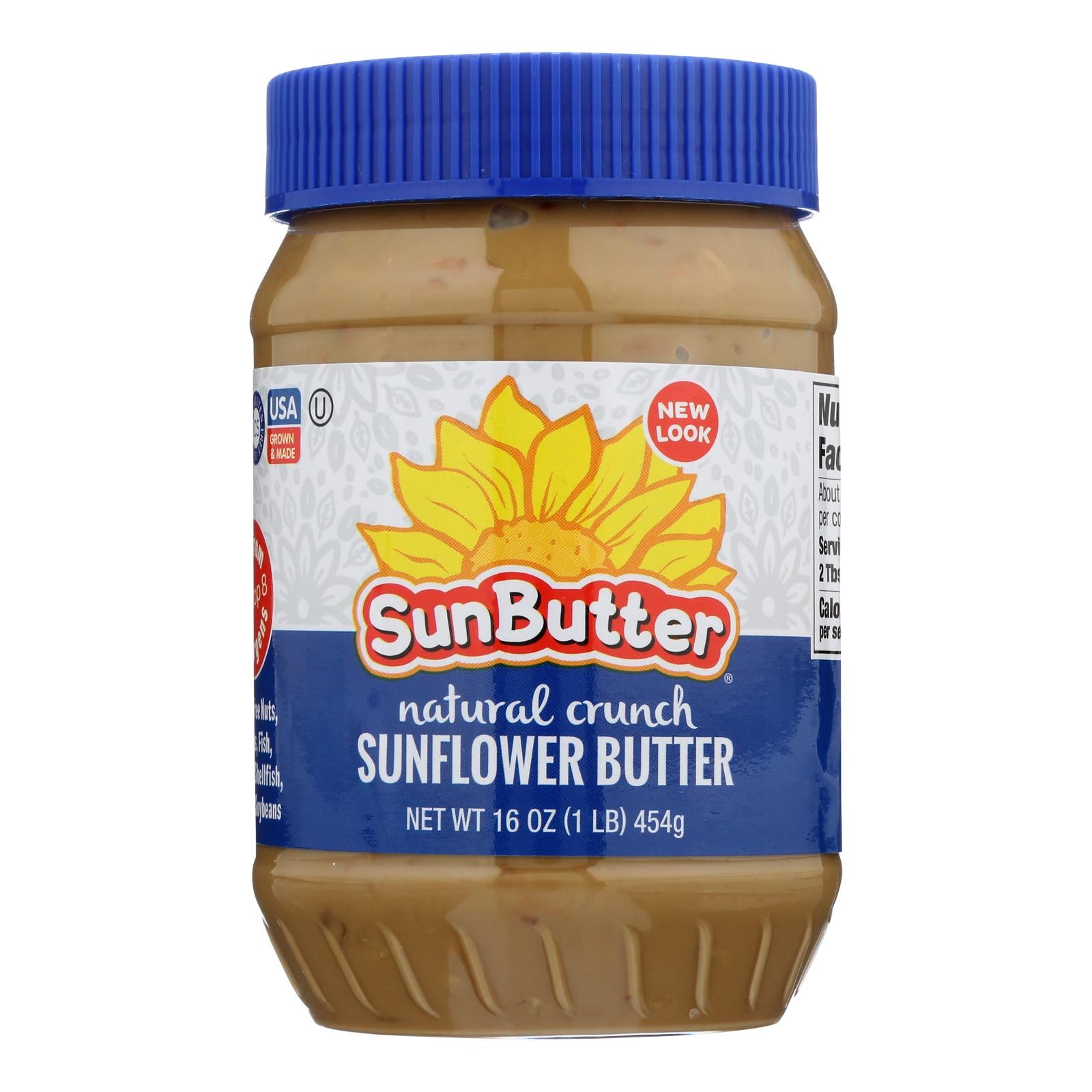 Sunbutter Sunflower Butter - Natural Crunch - Case Of 6 - 16 Oz. - GreatEagleInc