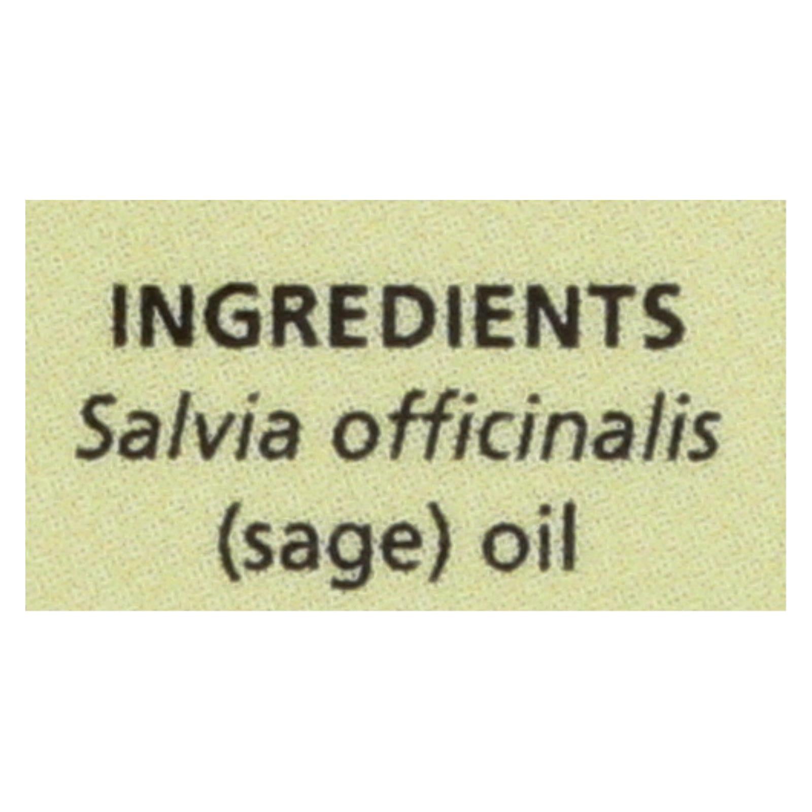 Aura Cacia - Essential Oil Sage - 0.5 Fl Oz - GreatEagleInc