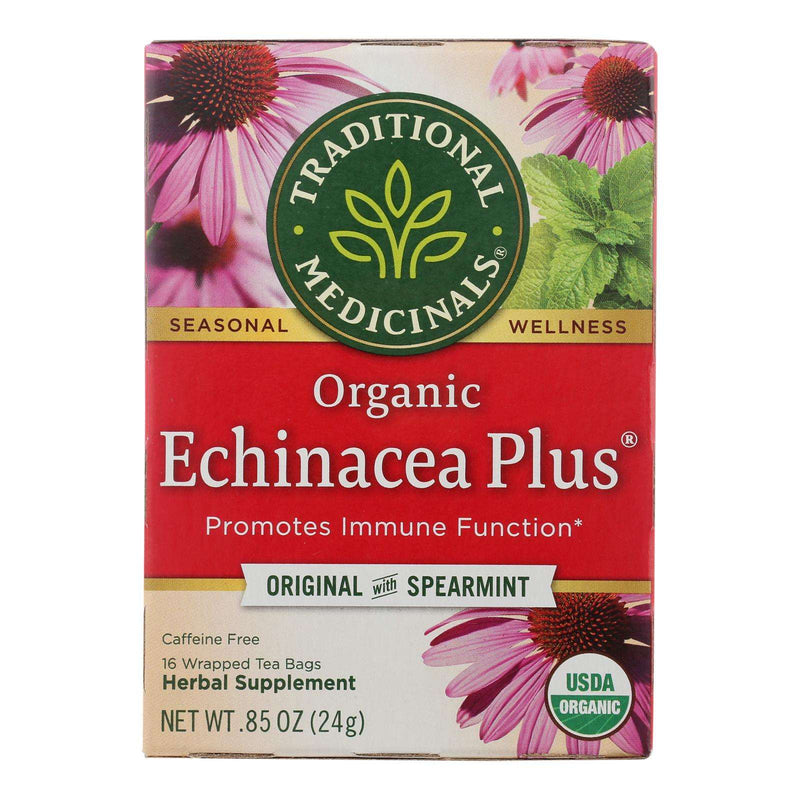 Traditional Medicinals Organic Echinacea Plus Herbal Tea - 16 Tea Bags - Case Of 6 Default Title