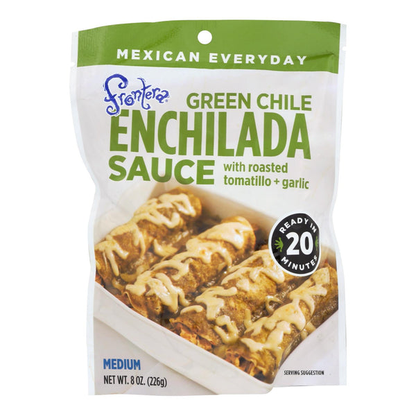 Frontera Foods Green Chile Enchilada Sauce - Green Chile - Case Of 6 - 8 Oz. - Eco-Friendly Home & Grocery