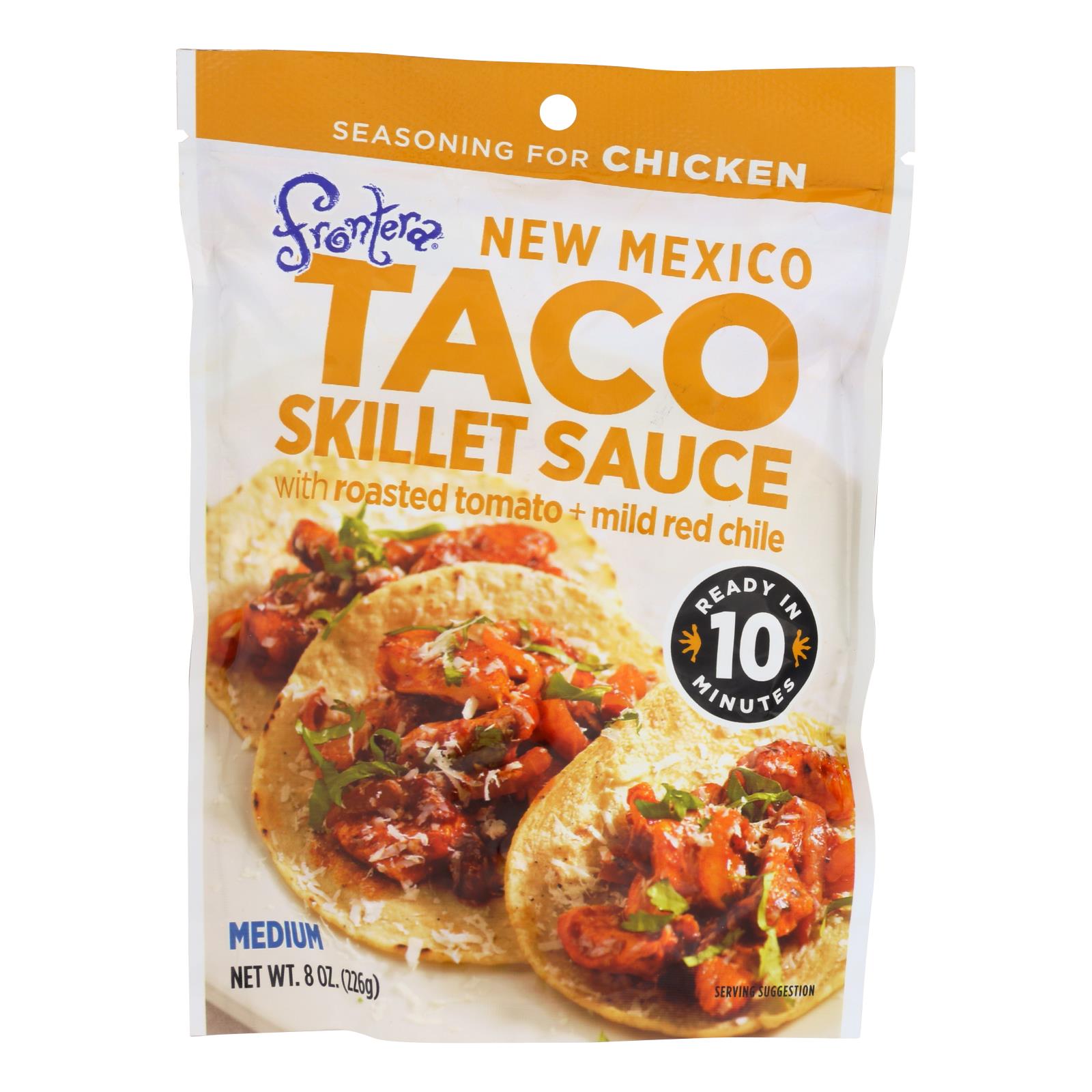 Frontera Foods New Mexico Taco Skillet Sauce - New Mexico - Case Of 6 - 8 Oz. - GreatEagleInc