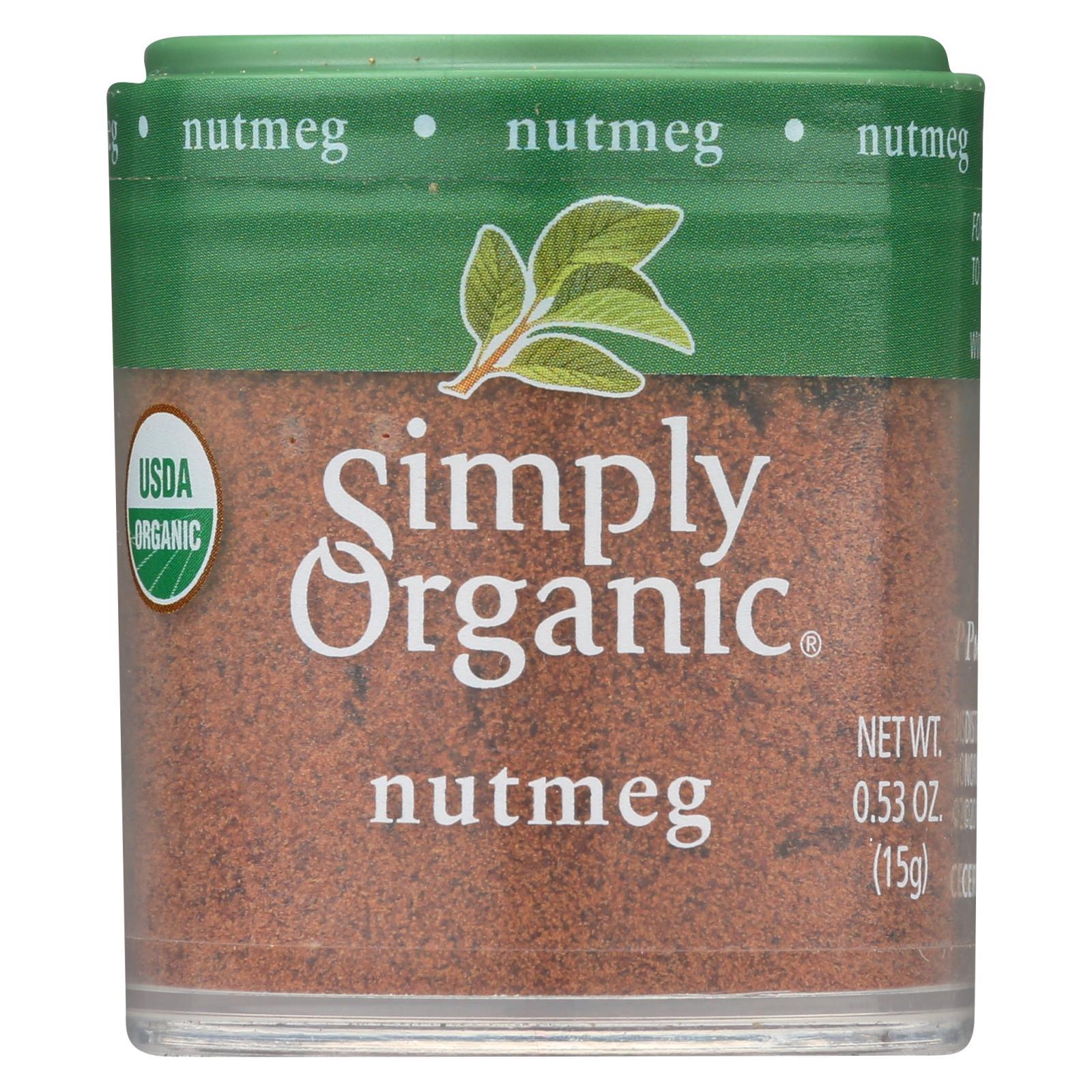 Simply Organic Nutmeg - Organic - Ground - .53 Oz - Case Of 6 - Eco-Friendly Home & Grocery