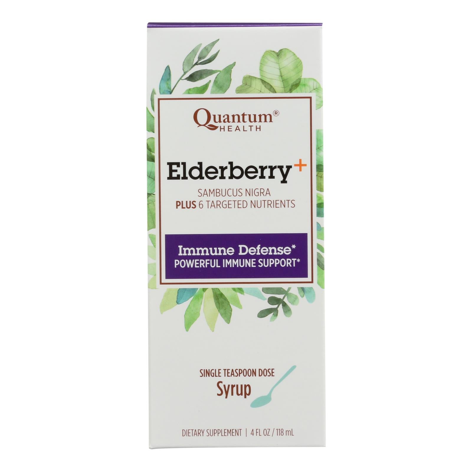 Quantum Elderberry Syrup - 4 Fl Oz - GreatEagleInc