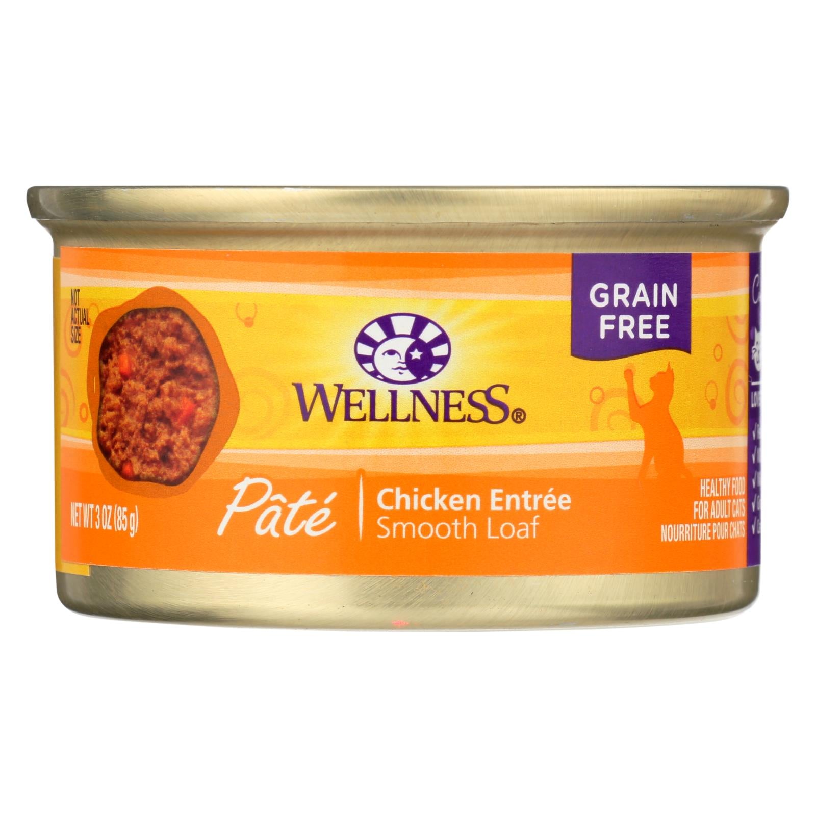 Wellness Pet Products Cat Food - Chicken Recipe - Case Of 24 - 3 Oz. - GreatEagleInc