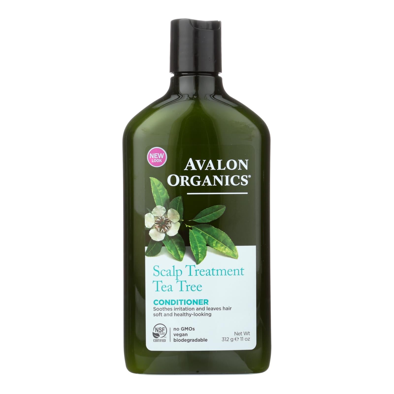 Avalon Organics Scalp Treatment Tea Tree Conditioner - 11 Fl Oz - GreatEagleInc