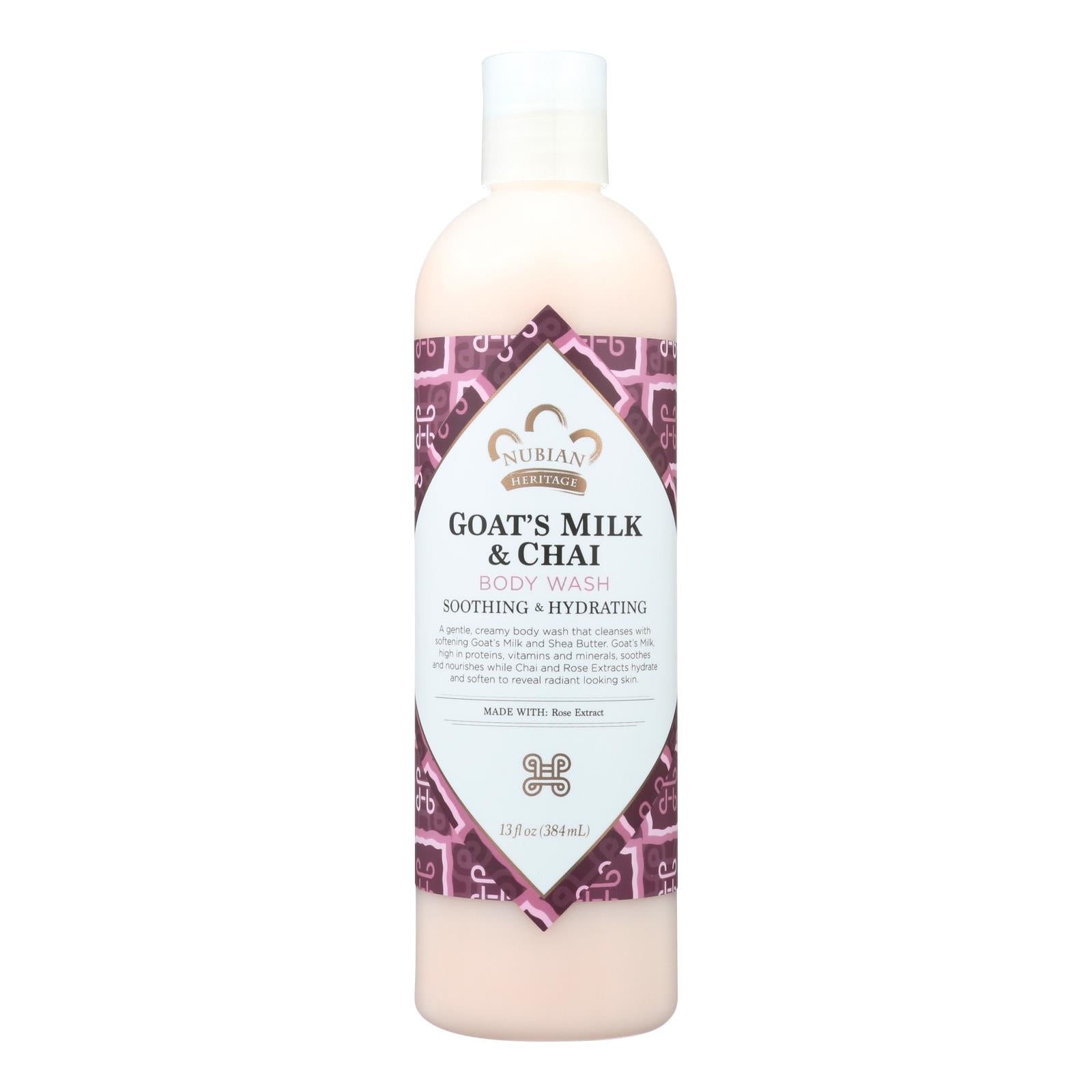 Nubian Heritage Body Wash Goat's Milk And Chai - 13 Fl Oz - GreatEagleInc