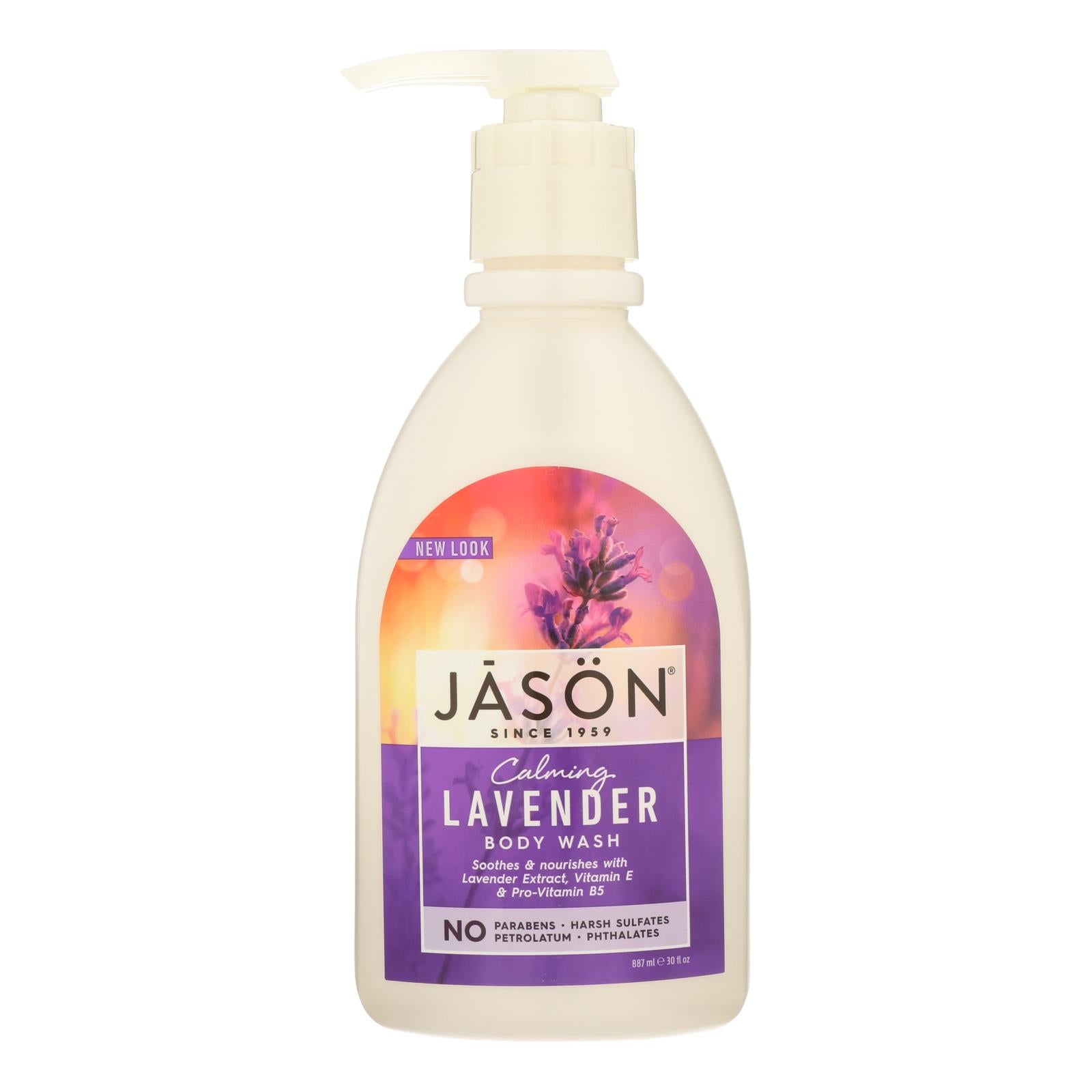 Jason Body Wash Pure Natural Calming Lavender - 30 Fl Oz - GreatEagleInc