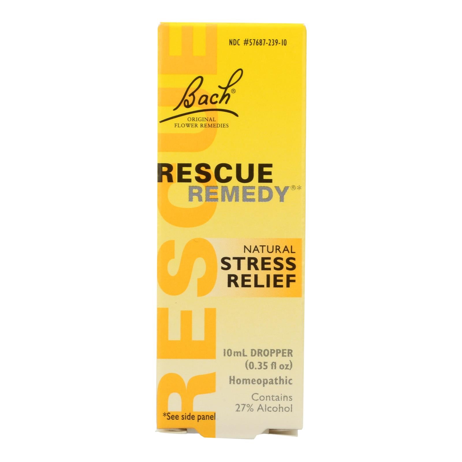 Bach Flower Remedies Rescue Remedy Stress Relief Tincure - 0.35 Fl Oz - GreatEagleInc
