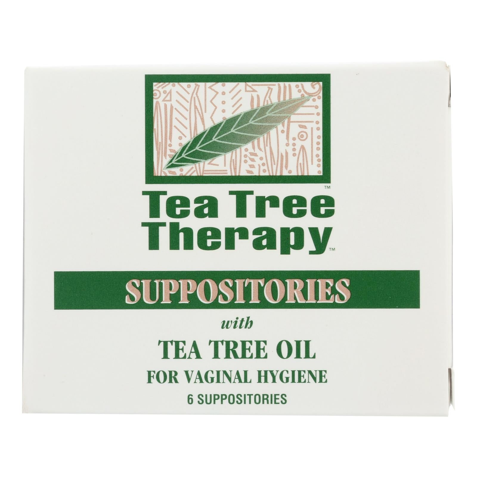 Tea Tree Therapy Vaginal Suppositories With Tea Tree Oil - 6 Suppositories - GreatEagleInc