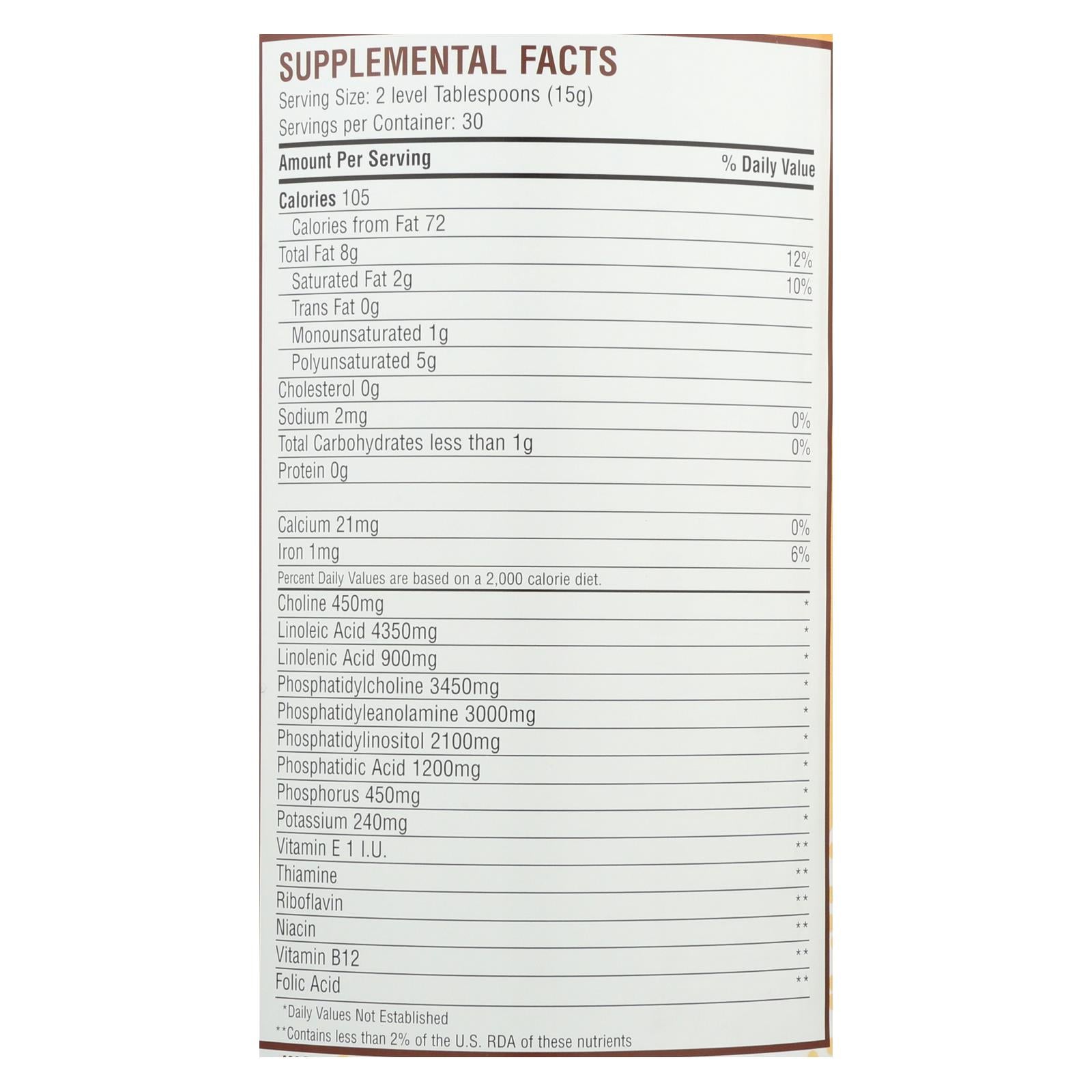 Fearn Lecithin Granules - 16 Oz - GreatEagleInc