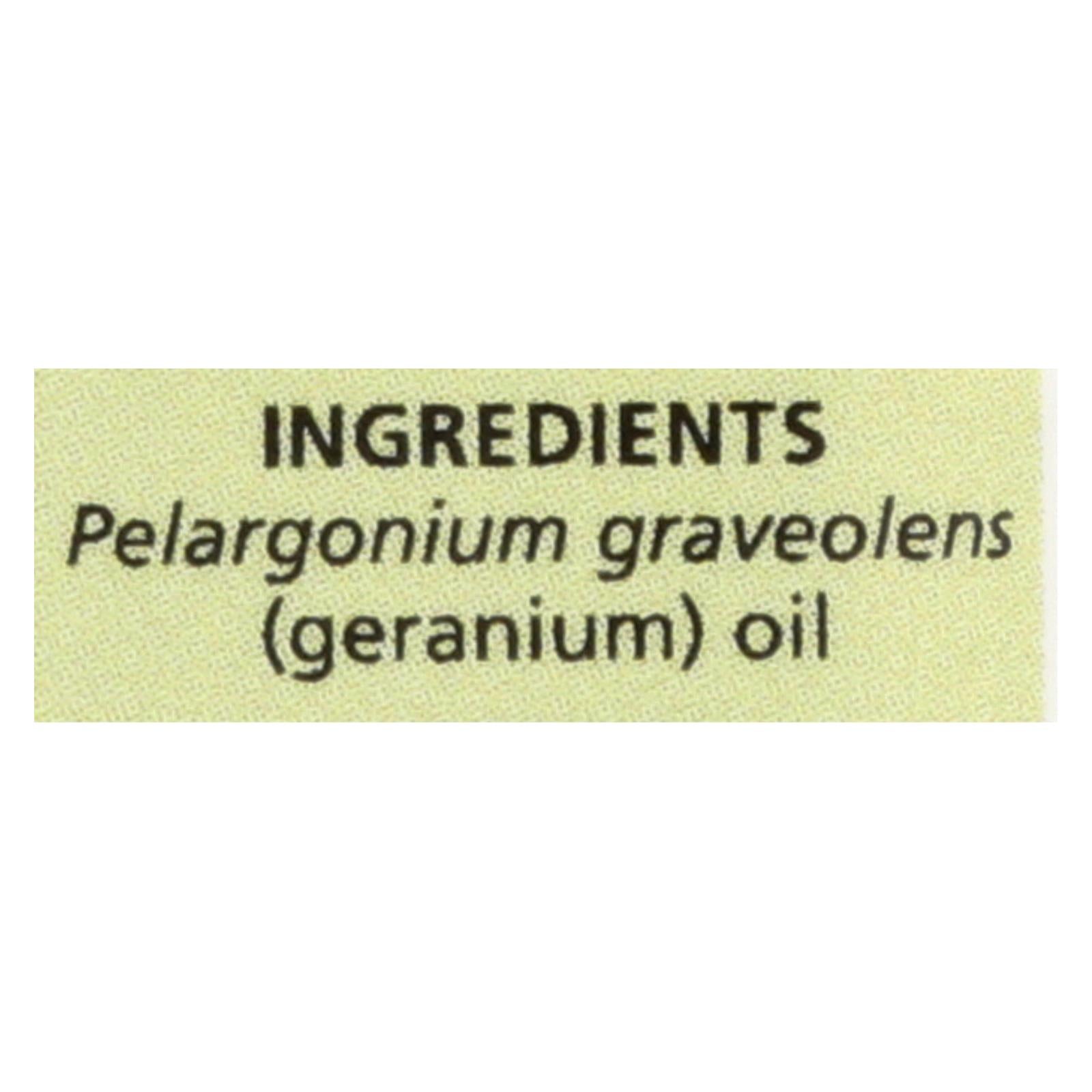 Aura Cacia - Pure Essential Oil Geranium - 0.5 Fl Oz - GreatEagleInc